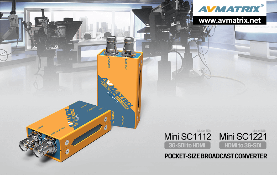 Mini SC1112 | 3G-SDI to HDMI ミニコンバーター | AVMATRIX